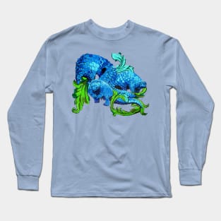 Floral Pangolin Long Sleeve T-Shirt